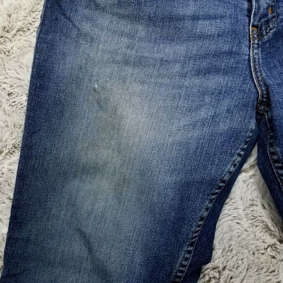 George Jeans Mens 34x30 Blue Boot Cut Dark Wash American Denim - Picture 3 of 12